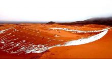 <font style='color:#000000'>Sahara desert turned into a winter wonderland</font>
