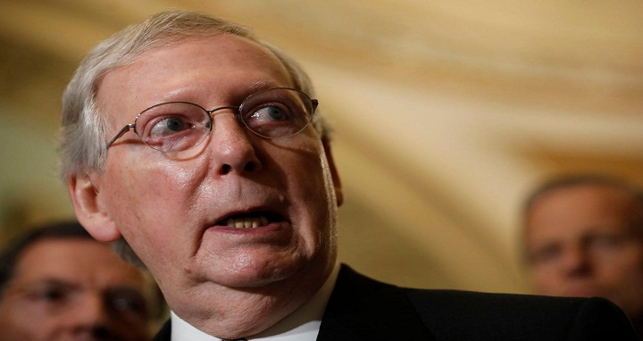 Senate Majority Leader Mitch McConnell (R-Ky.). (Aaron P. Bernstein/Getty Images)